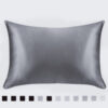 Pillowcase Satin Solid Color Simulation Silk Single Pillowcase Ice Silk Pillowcase - Image 8