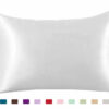 Pillowcase Satin Solid Color Simulation Silk Single Pillowcase Ice Silk Pillowcase - Image 5