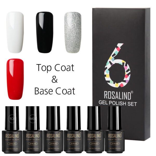 Fine nail polish 6 bottles - Image 2